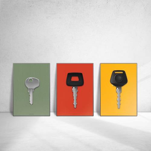 CarBone key series poster with 964 and 993