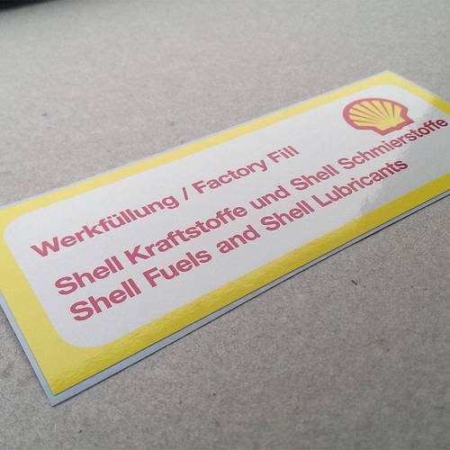 Shell air cleaner decal for G-model 2.7/3.0/Turbo (1973 – 1983)